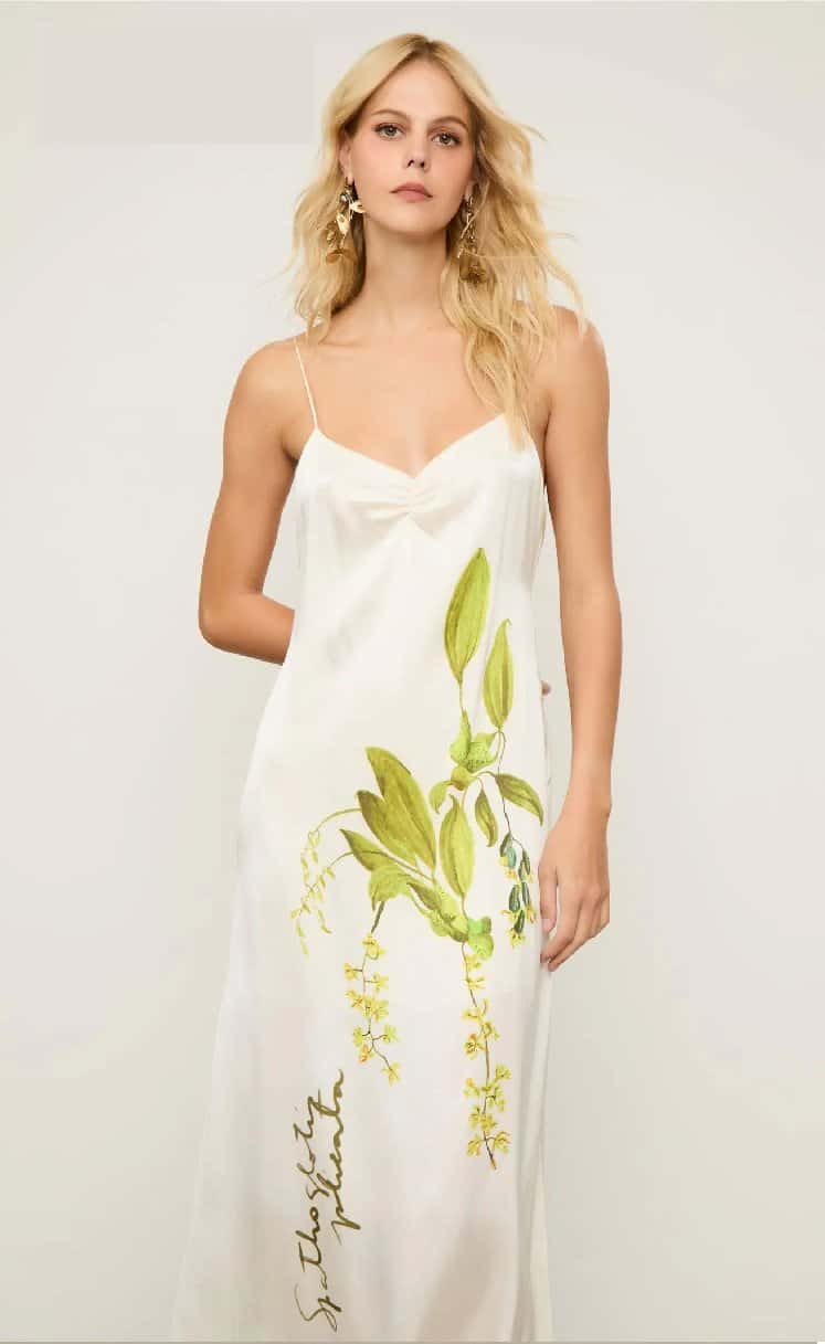 Animale Vestido Slip Floral Botanico