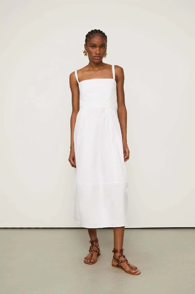 Animale Vestido Recortes Branco - Branco