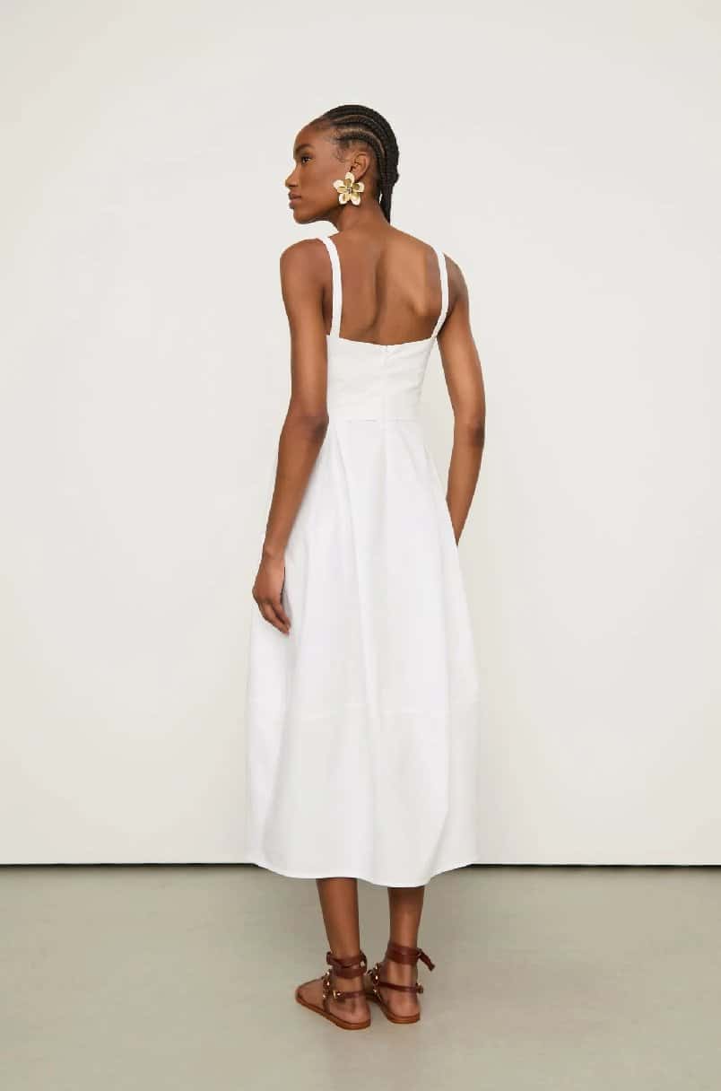 Animale Vestido Recortes Branco - Branco