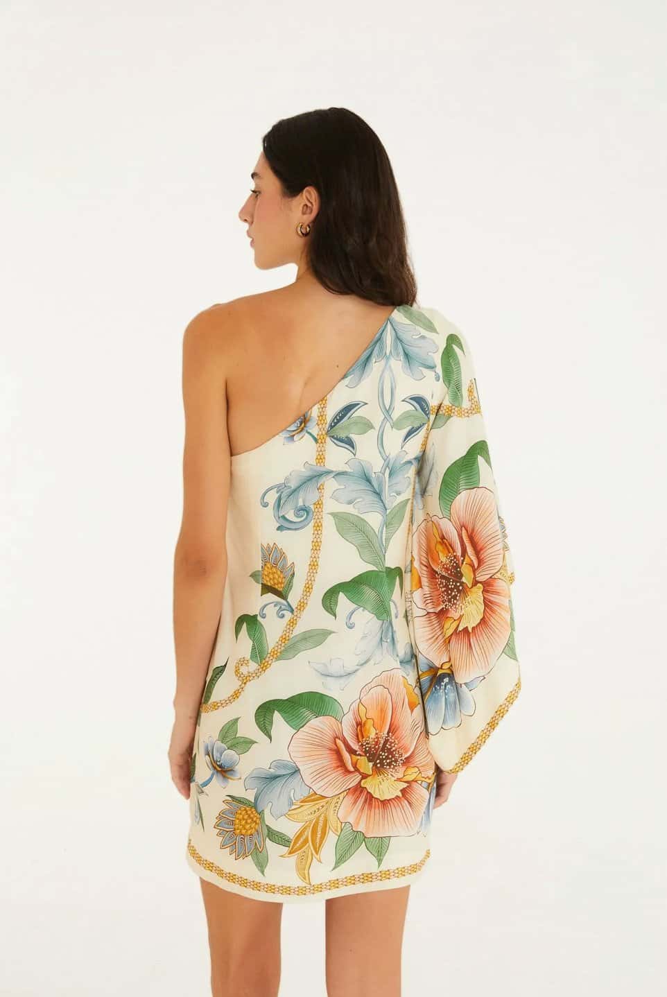 Farm Vestido Ombro So Jardim Real