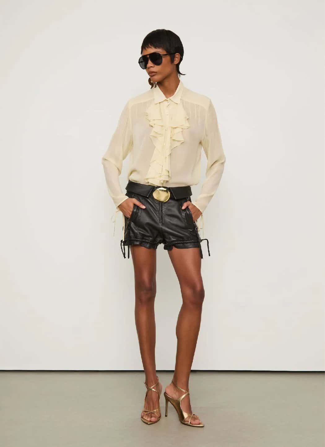 Animale Camisa Decote Jabour