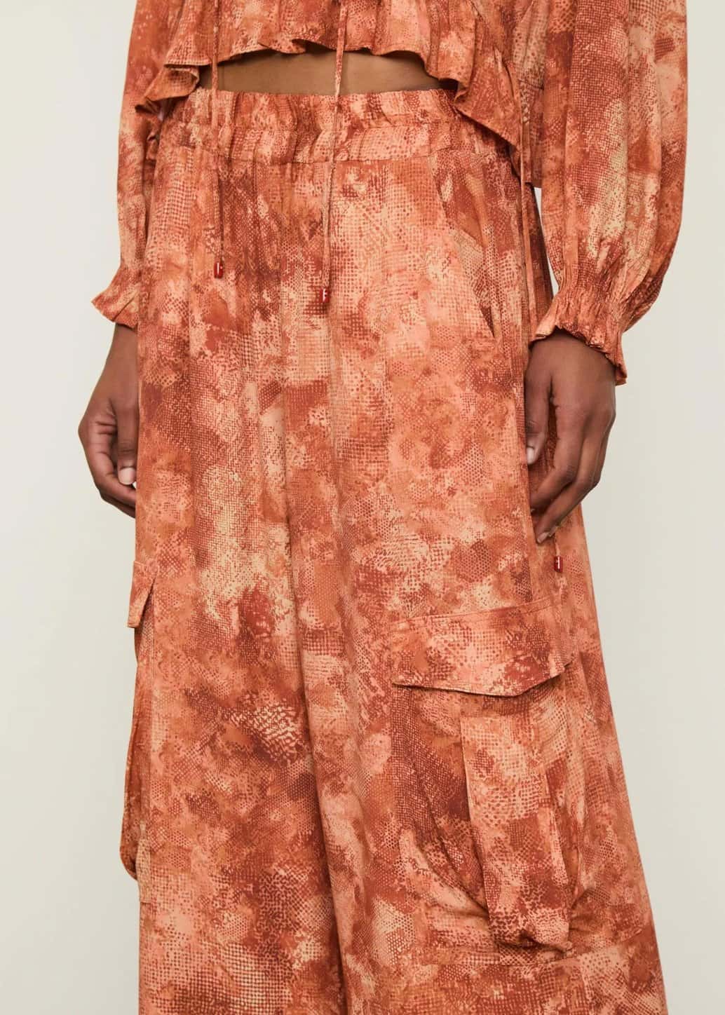 Animale Calça Cargo Textura Massas