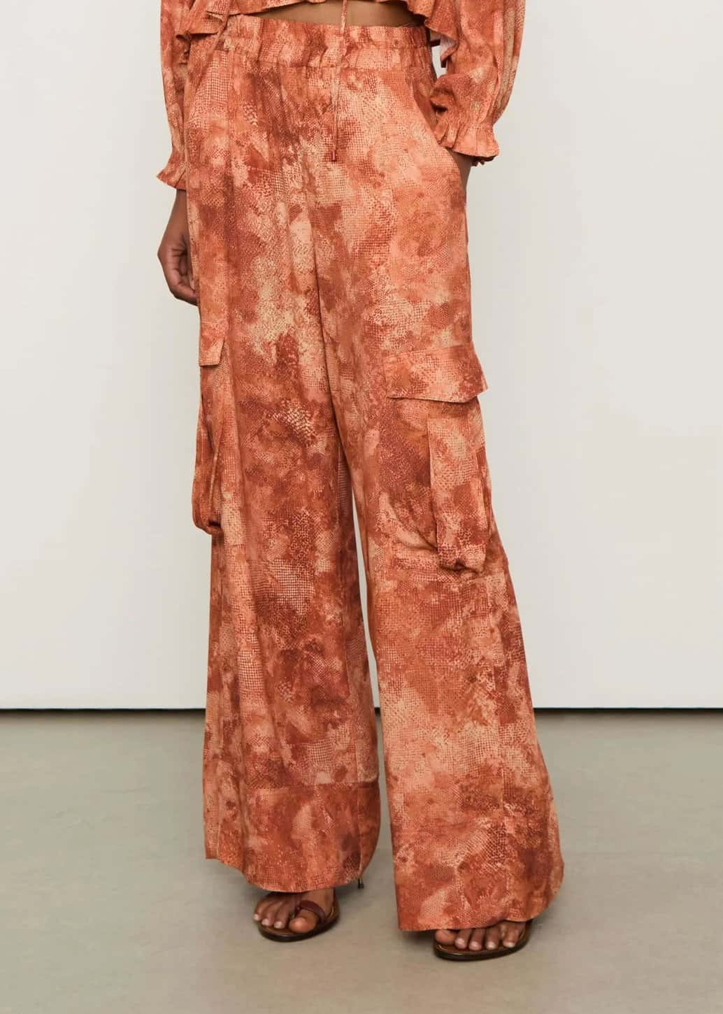 Animale Calça Cargo Textura Massas
