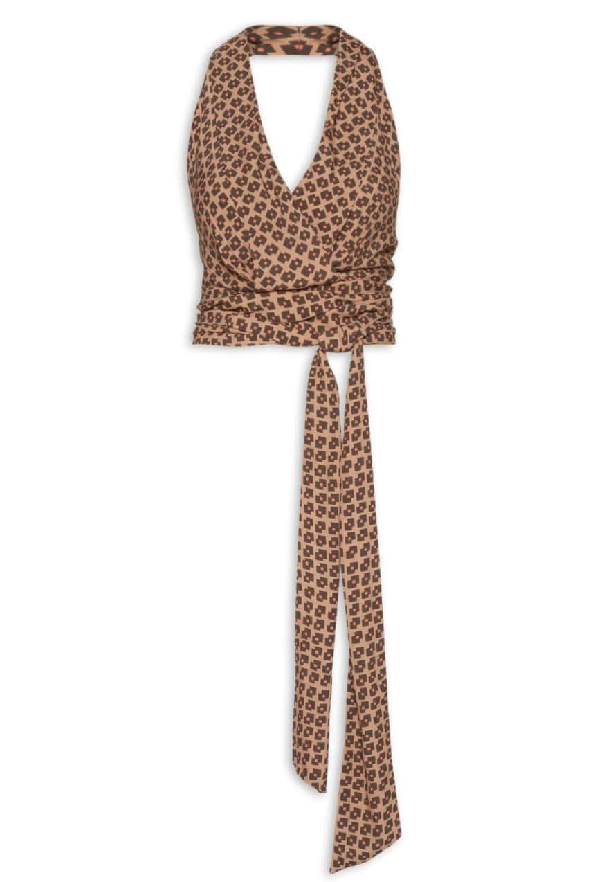 Animale Top Cachecouer Geo Flow Bronze