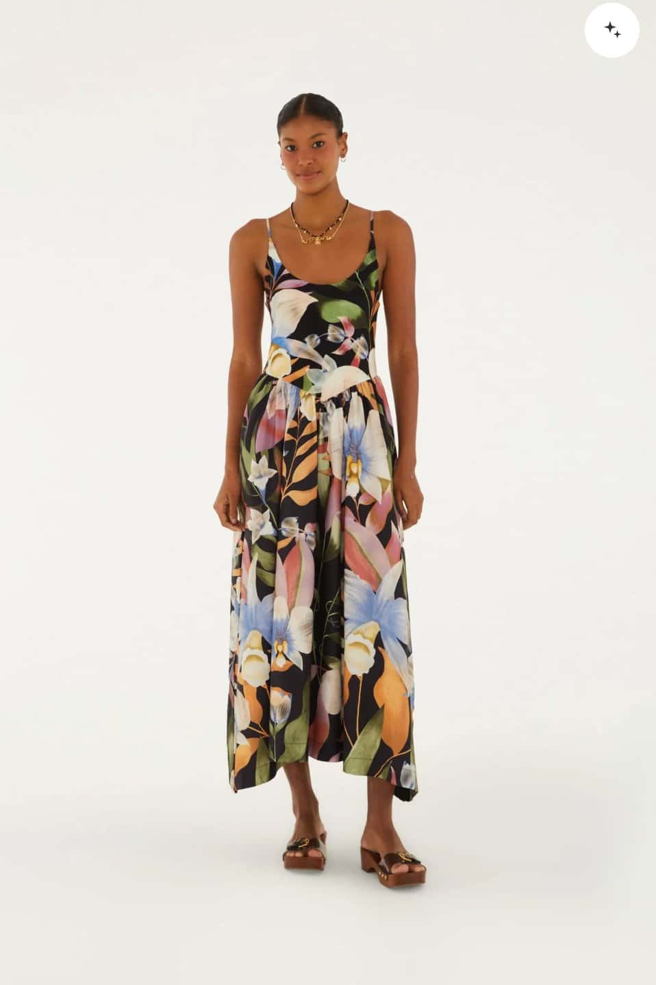 Farm Vestido Cropped Vento De Flor