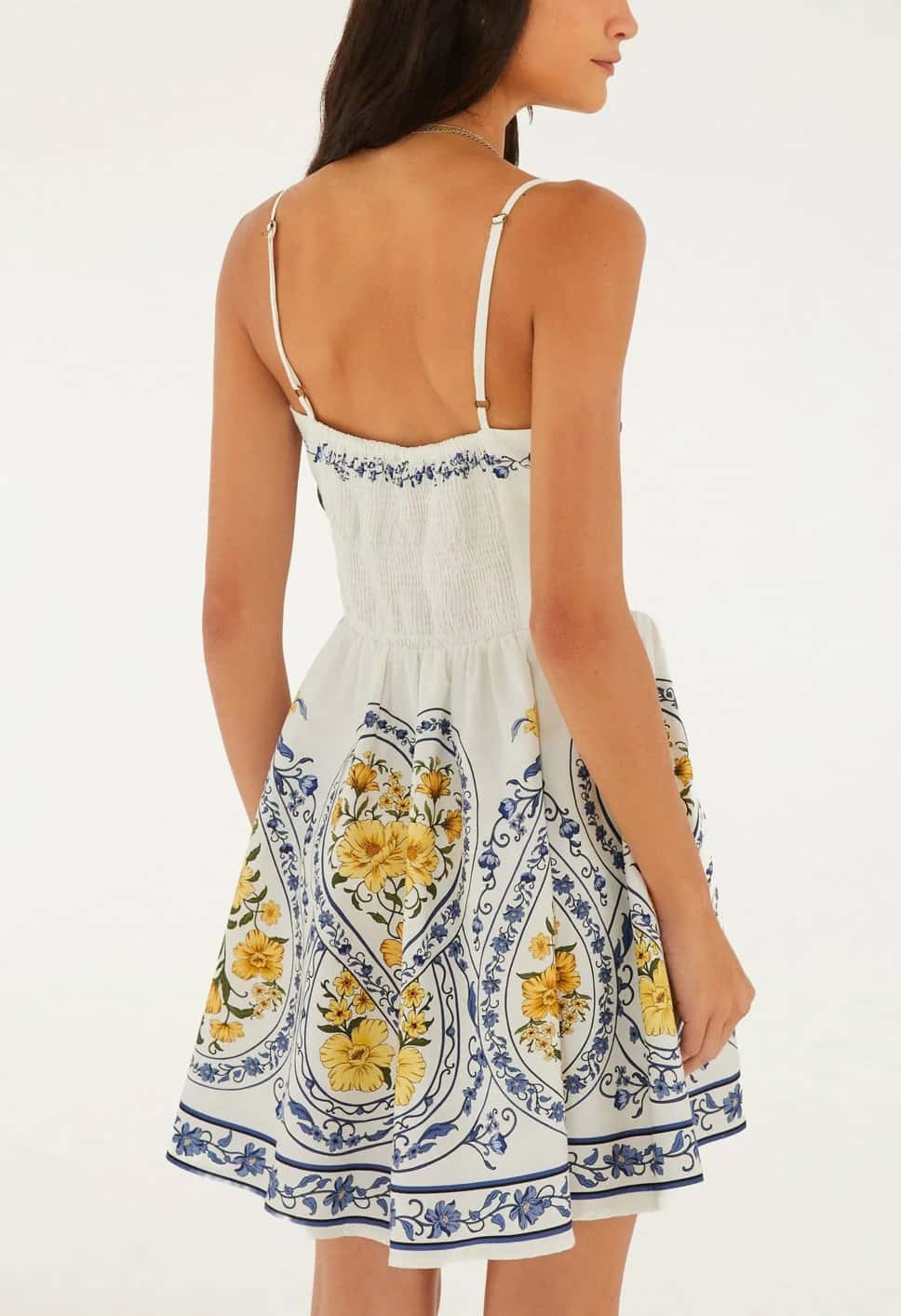 Farm Vestido Curto Romance Boho