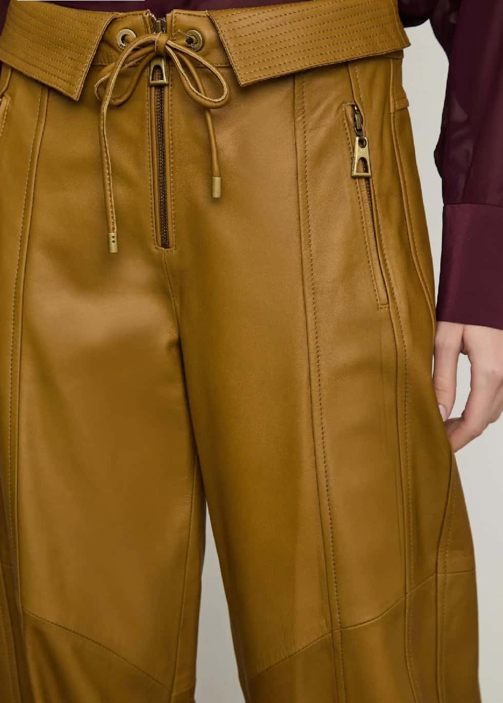 Animale Calça De Couro Cos Virado - 07707